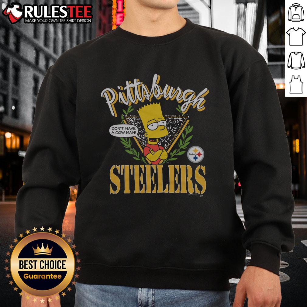 Awesome The Simpsons Bart X Pittsburgh Steelers T-Shirt - Image 5