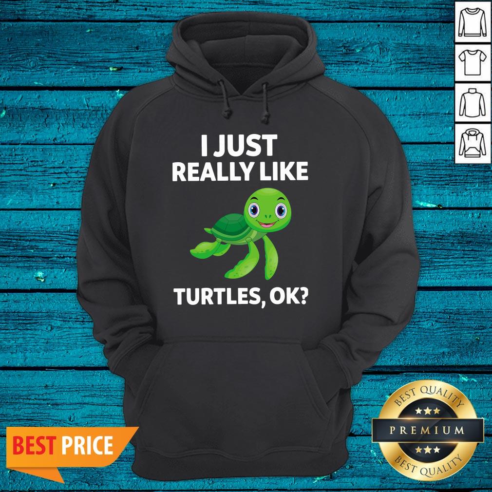 High Quality I Just Really Like Turtles Ok Shirt - Image 3