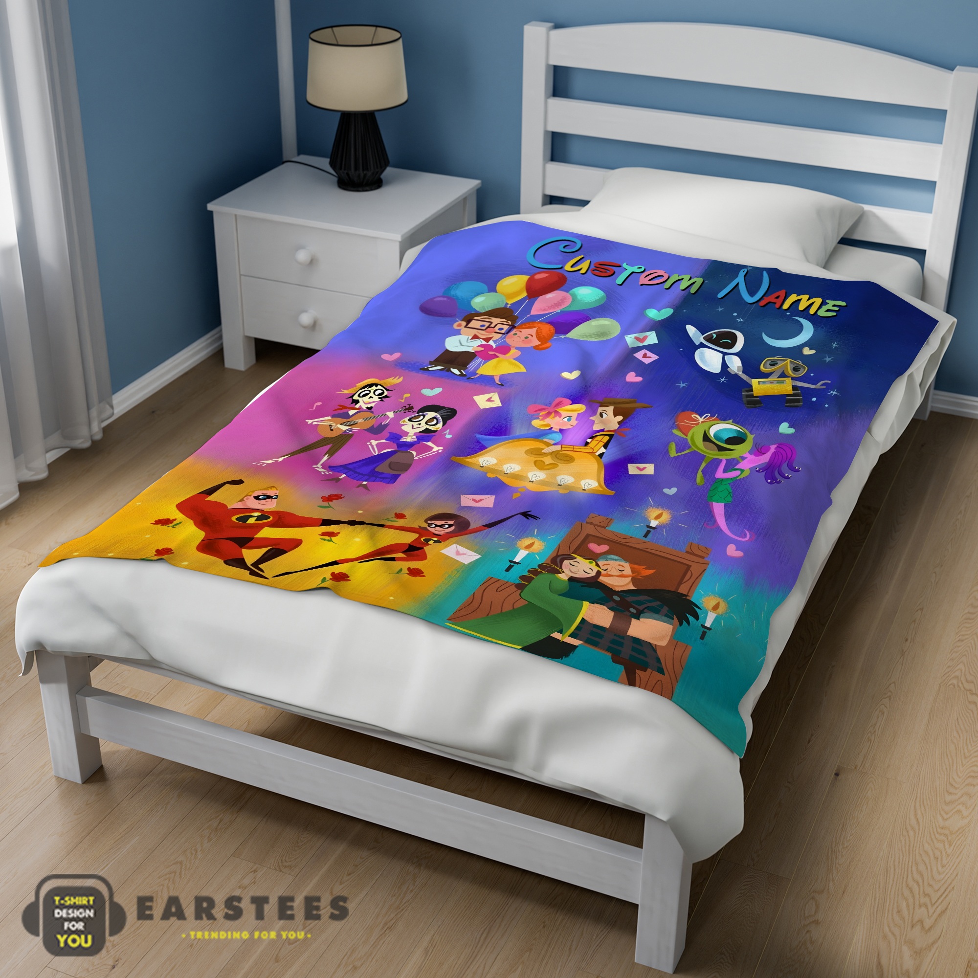 Good Disney Pixar Cartoon All Story Velveteen Cute Blanket Fleece Customized Blanket - Image 3