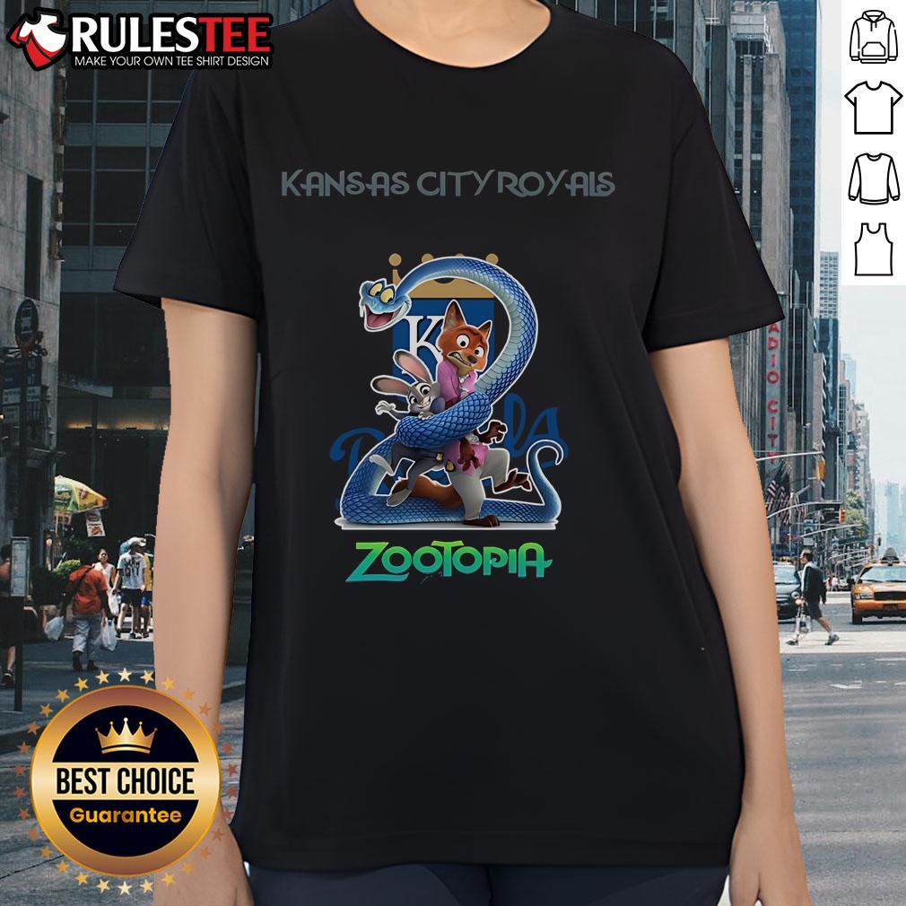 Awesome Kansas City Royals Zootopia 2 T-Shirt - Image 3