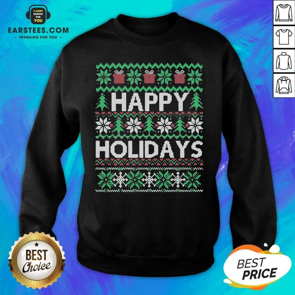 Top Happy Holidays Ugly Christmas Shirt - Image 5