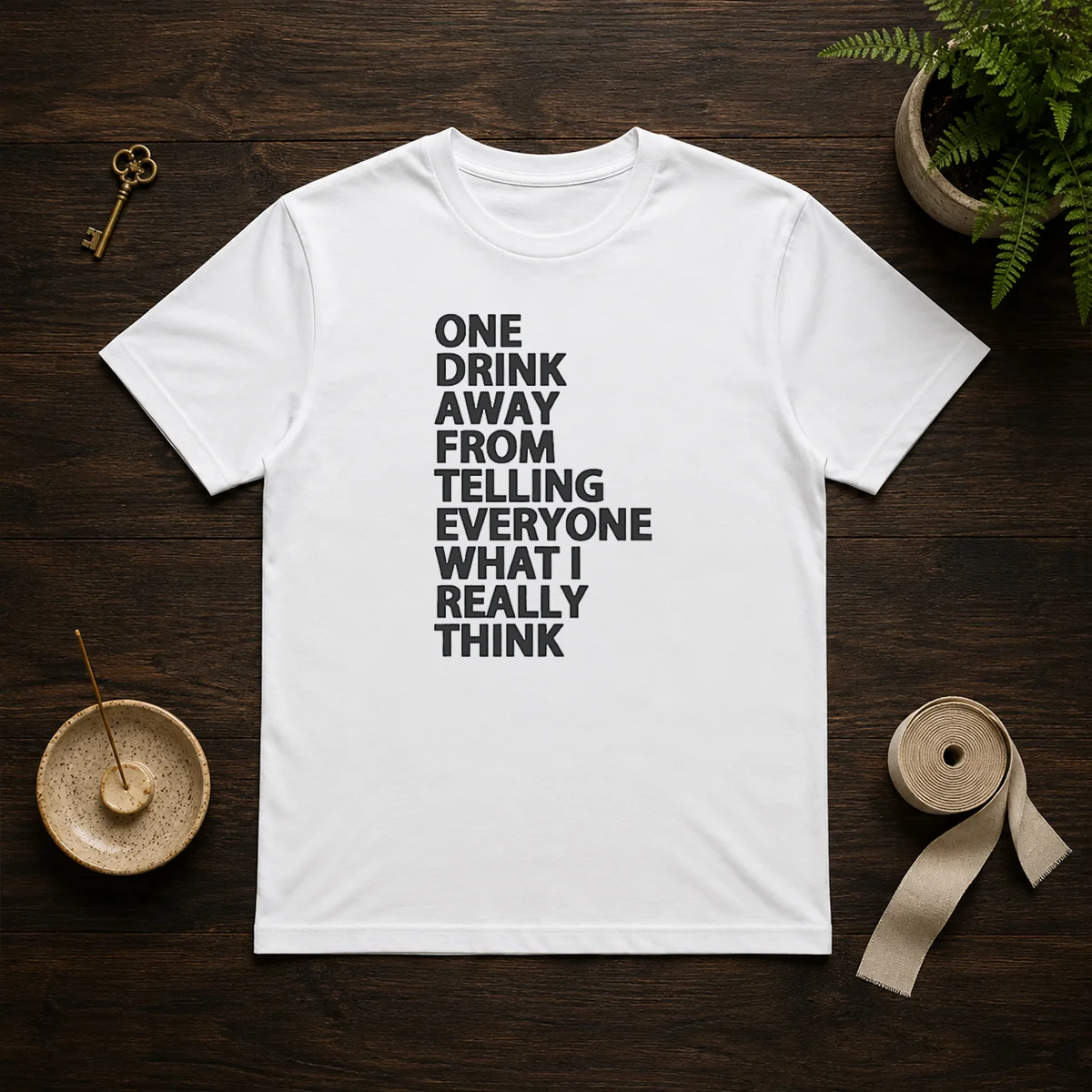 Funny One Drink Away From Telling Everyone What I Really Think Shirt
