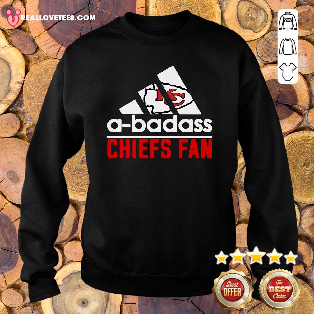 Great NFL Kansas City Chiefs A-badass Chiefs Fan Adidas Shirt - Image 5