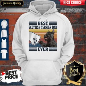Alternative view of Premium Best Scottish Terrier Dad Ever Vintage Shirt