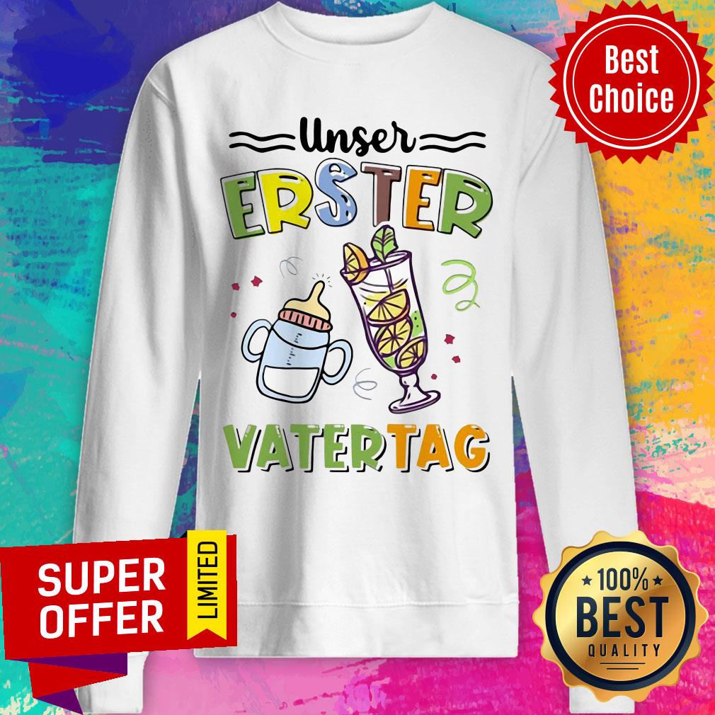 Nice Unser Erster Vatertag Shirt - Image 4