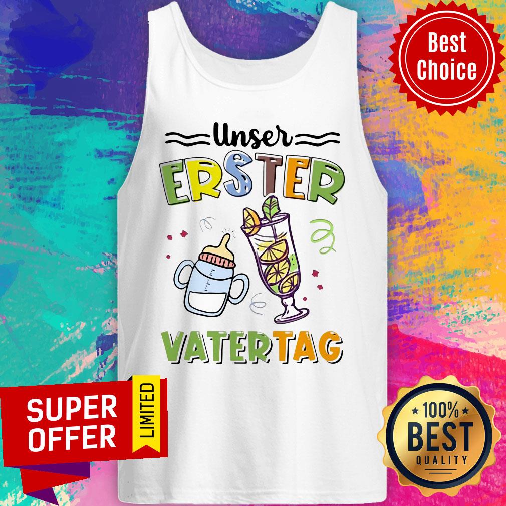 Nice Unser Erster Vatertag Shirt - Image 3
