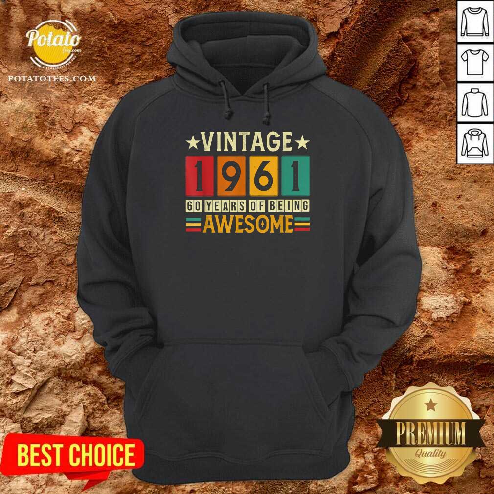 Official 60th Birthday Of Being Awesome 1961 Retro 60 Yrs Old Vintage Shirt - Image 5
