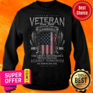Alternative view of Veterans Against Terrorism Ended That I Won't Suit Up Protect This Flag Against Terrorism American Shirt