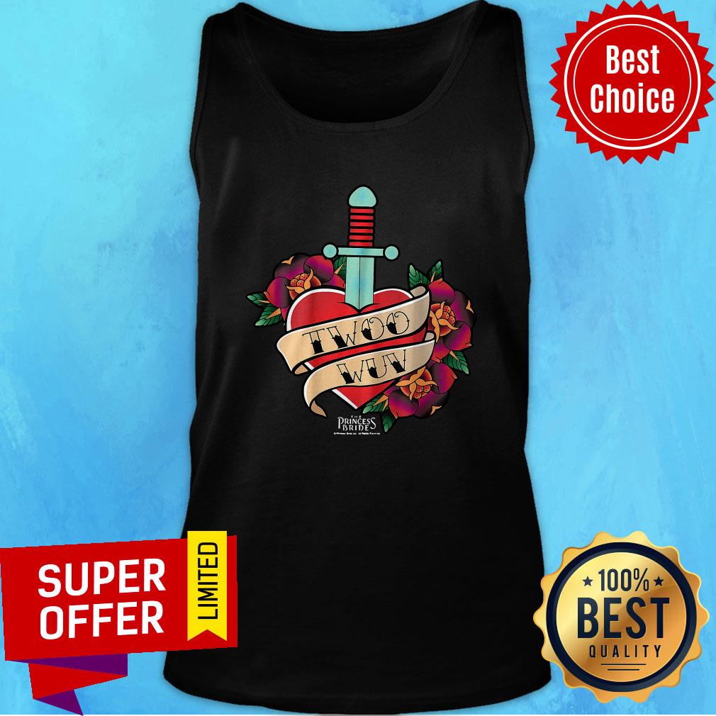 Top Ladies Twoo Wuv Princess Bride Shirt - Image 4