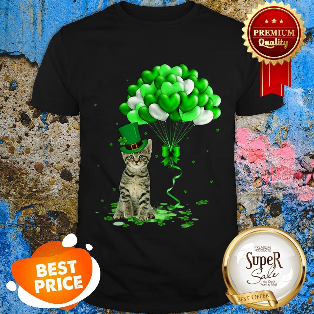 Nice Cat Balloons Heart St. Patrick’s Day 2020 Shirt