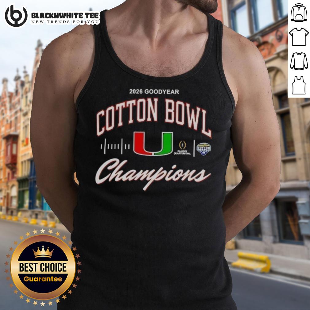 Good Miami Hurricanes 2026 Cotton Bowl Champions CFP Classic T-Shirt - Image 4