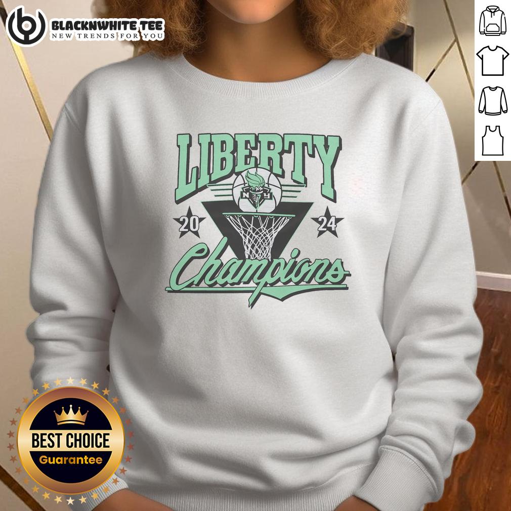 Original 2024 WNBA Champs New York Liberty T-Shirt - Image 5