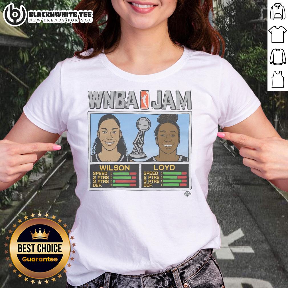 Original WNBA Jam Aces 2025 Champs Wilson And Loyd T-Shirt - Image 3