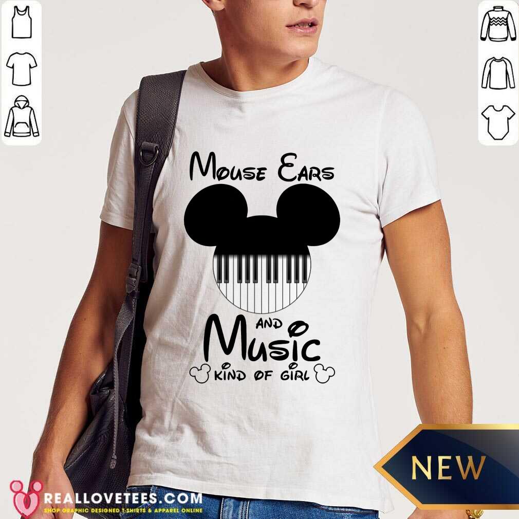 Mickey Mouse Ears And Music Kind Of Girl Shirt - Image 2