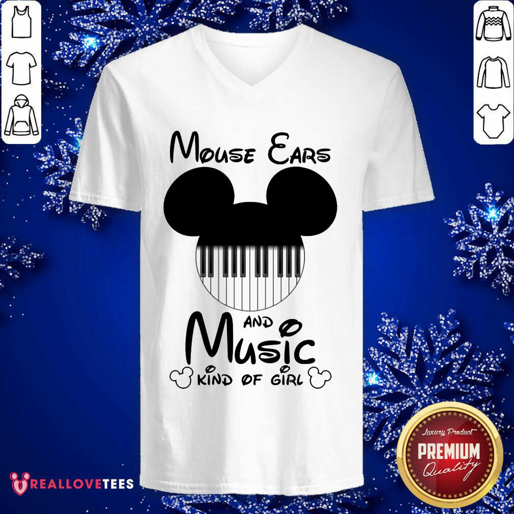 Mickey Mouse Ears And Music Kind Of Girl Shirt - Image 4