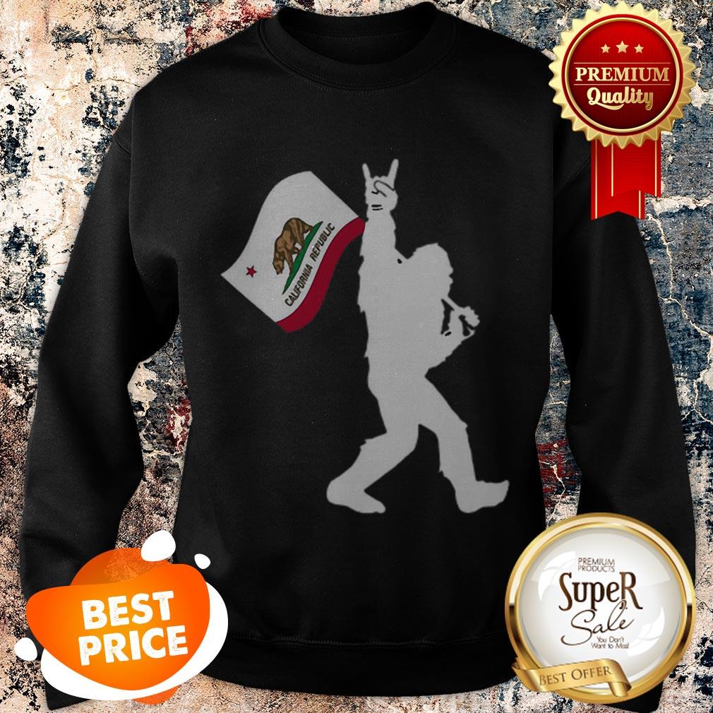 Nice Bigfoot Rock And Roll California Republic Shirt - Image 4