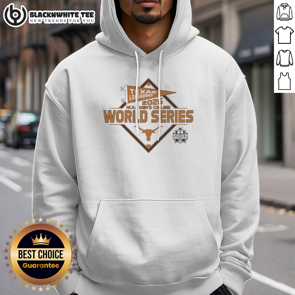 Official Texas Longhorns 2026 NCAA College World Series Omaha Baseball Shirt - Image 2