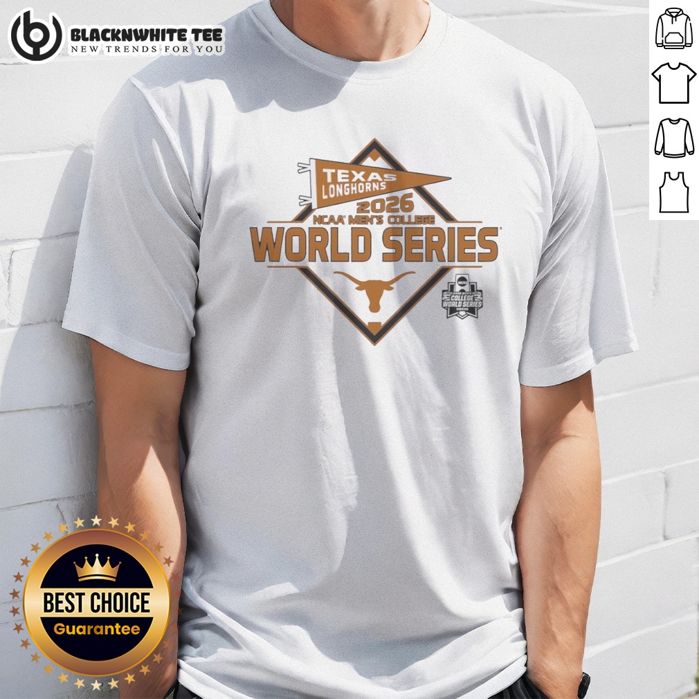 Official Texas Longhorns 2026 NCAA College World Series Omaha Baseball Shirt