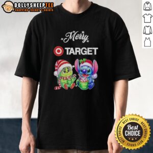 Happy Grinch And Stitch X Target Merry Christmas T-Shirt