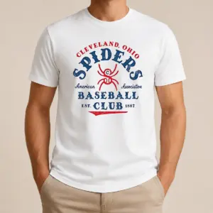 Hot Funny Vintage Cleveland Spiders American Association Baseball Club Est 1887 Shirt