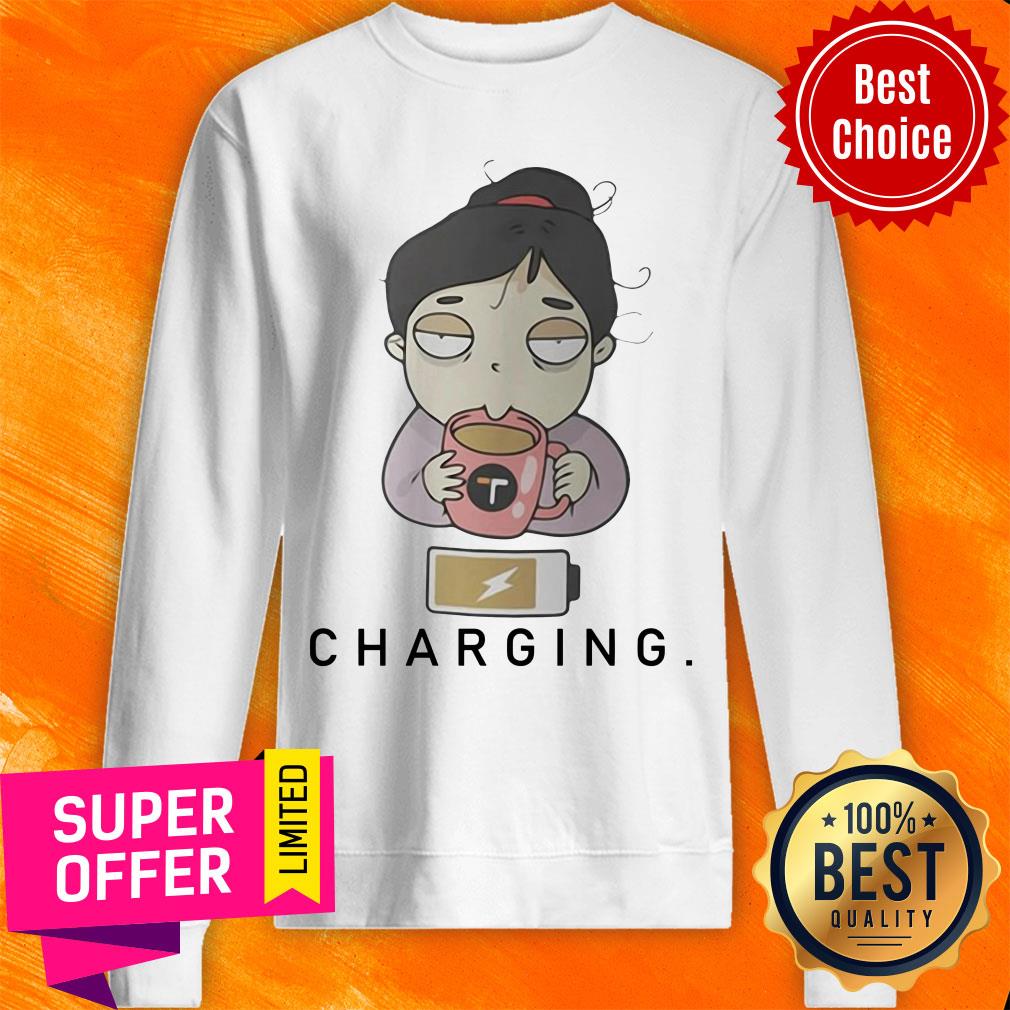 Nice Coffee Charge Female Sublimation Shirt - Image 4