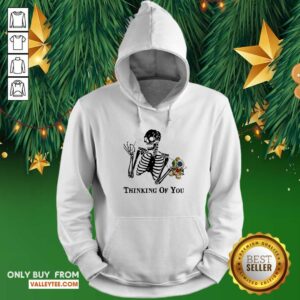 Alternative view of Skeleton Thinking Of You Shirt