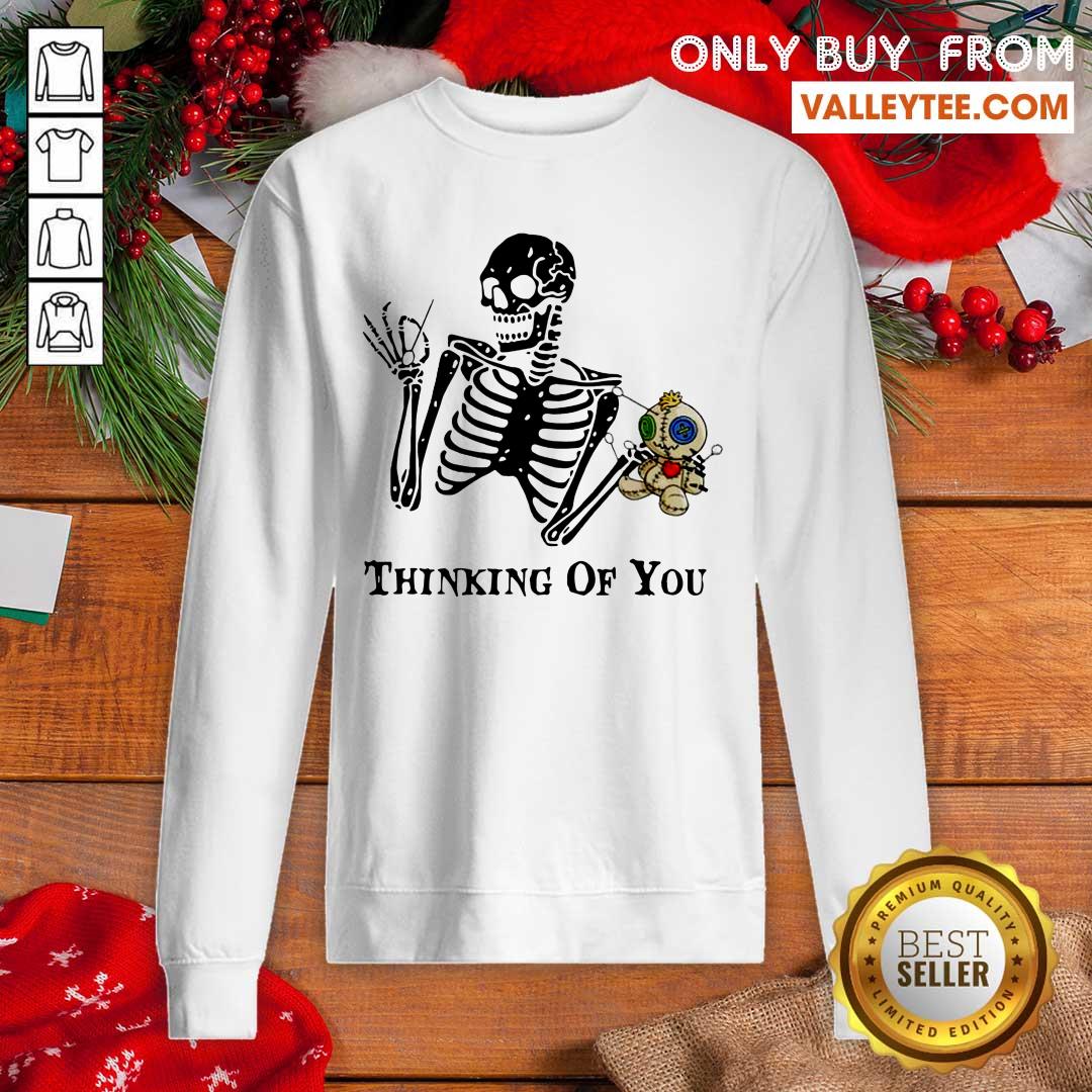 Skeleton Thinking Of You Shirt - Image 5