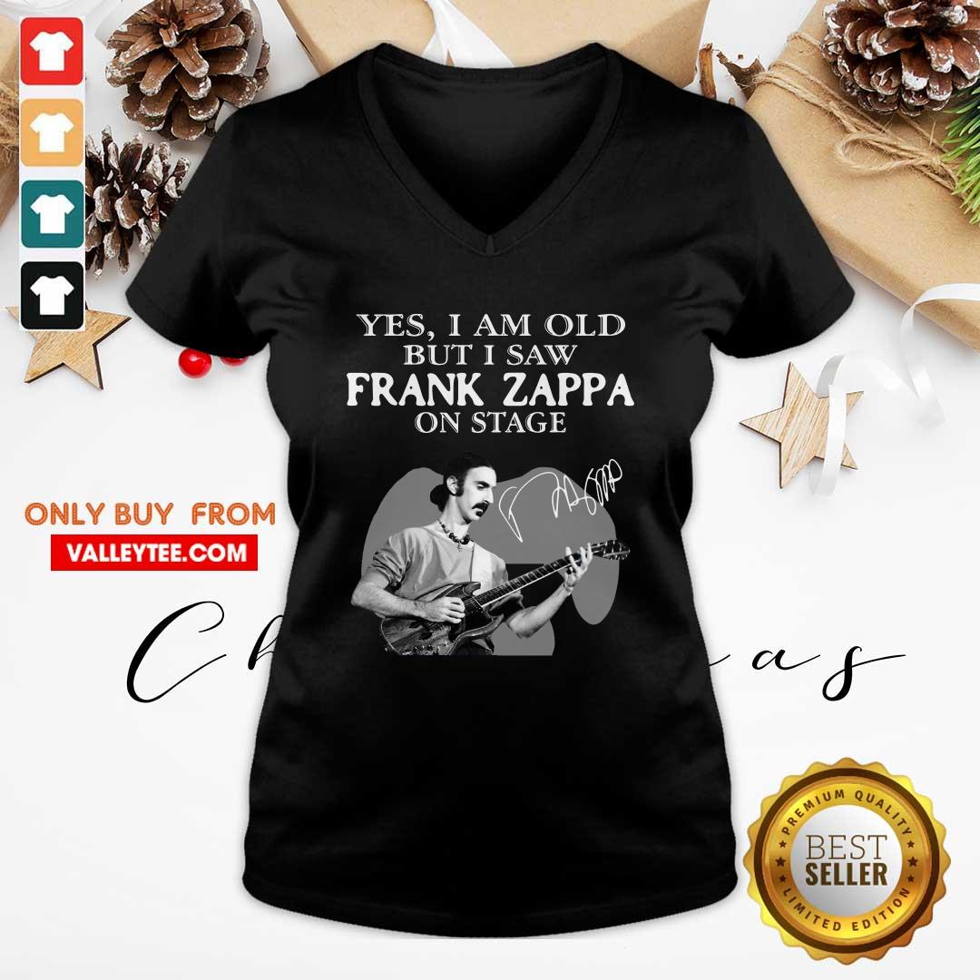Great Yes I Am Old But I Saw Frank Zappa On Stage Signature Shirt - Image 4