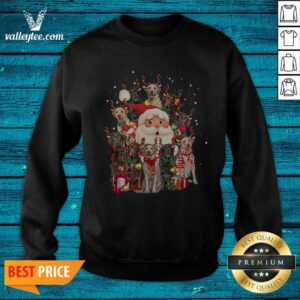 Alternative view of Pretty Merry Christmas Santa Claus Labrador Retriever Dogs Shirt