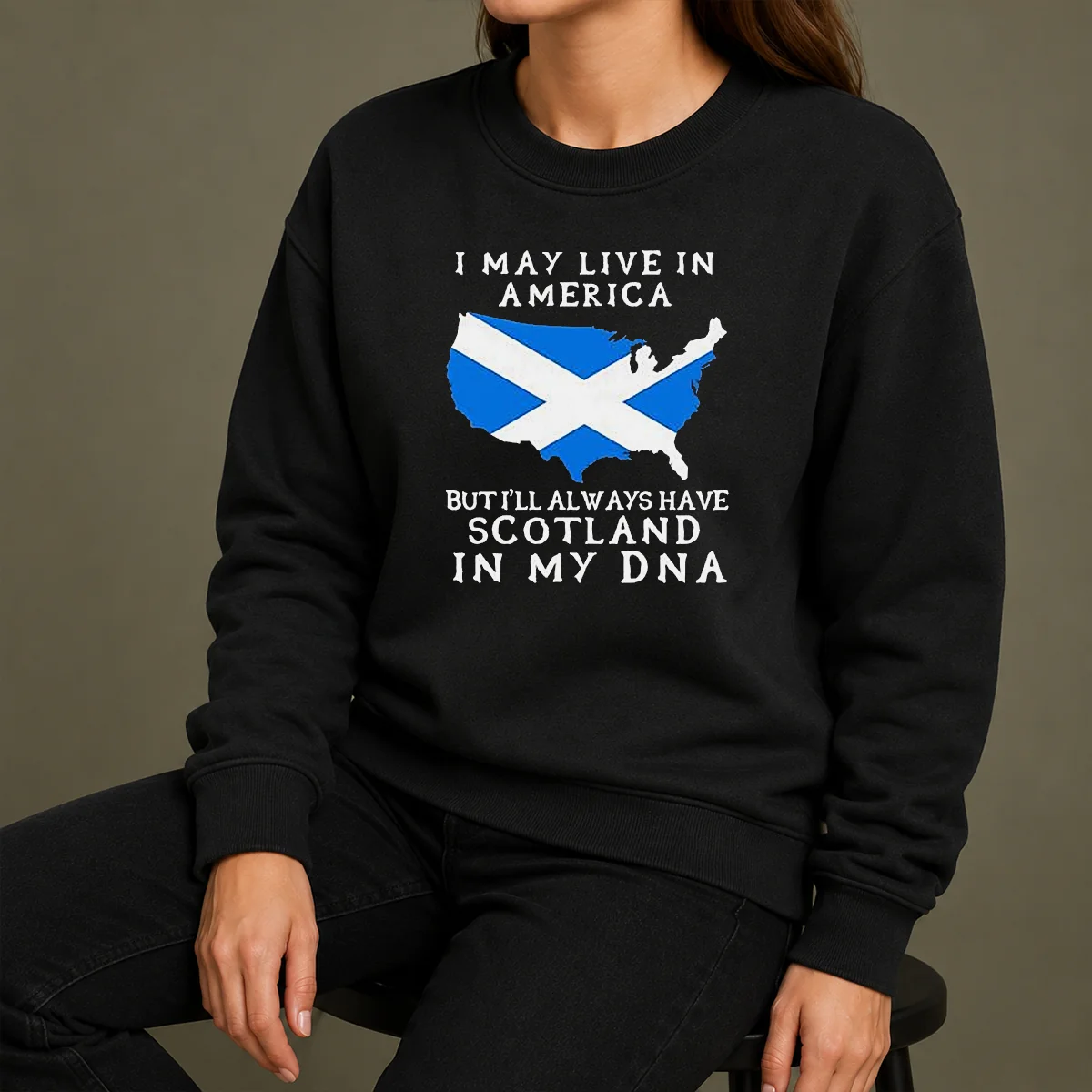 Top Scottish Heritage Apparel I May Live In America But I Will Always Have Scotland In My DNA Shirt - Image 7