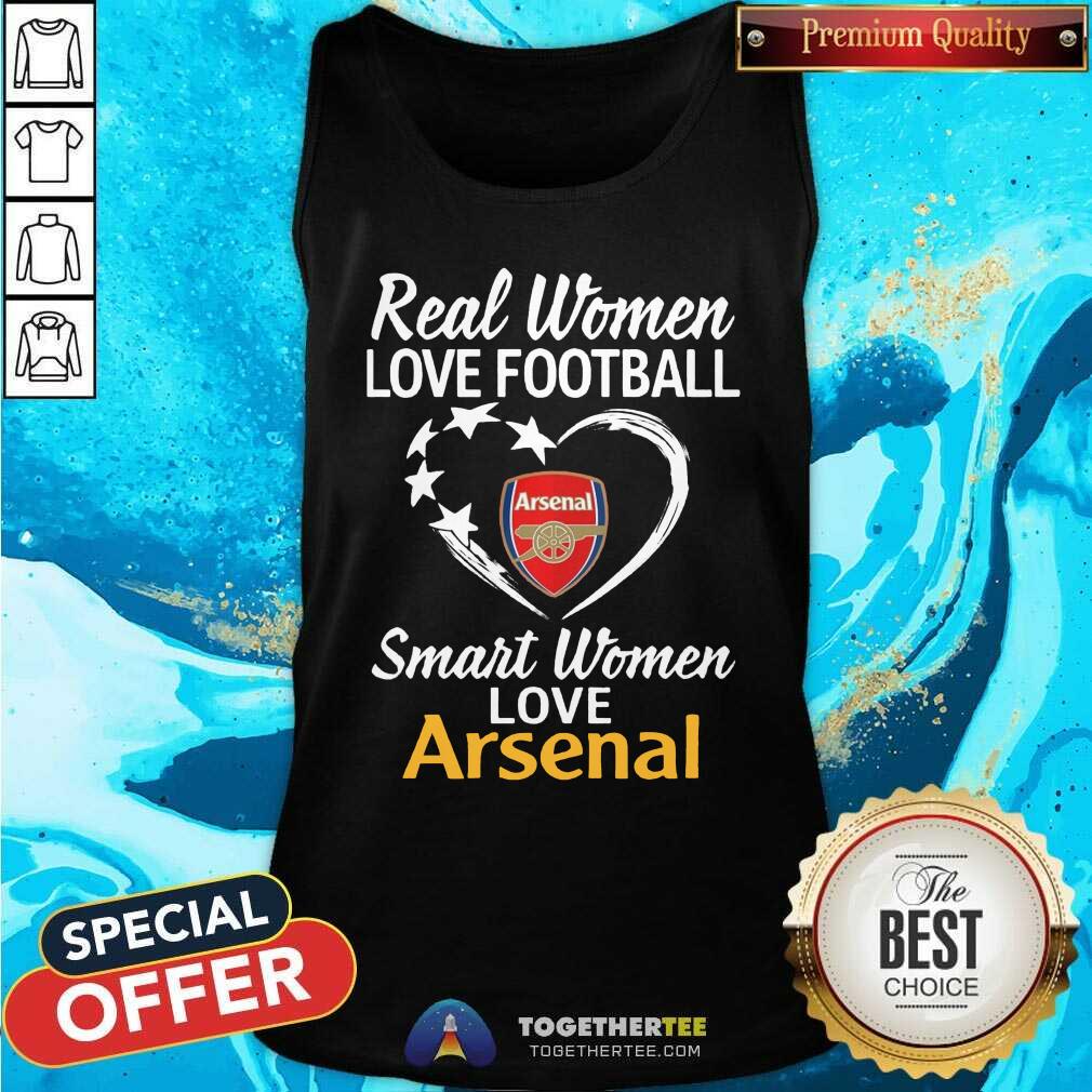 Premium Real Women Love Football Smart Women Love Arsenal T-Shirt - Image 3