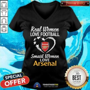 Alternative view of Premium Real Women Love Football Smart Women Love Arsenal T-Shirt