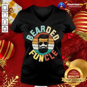 Alternative view of Premium Cool Bearded Funcle Funny Uncle Vintage Retro Shirt