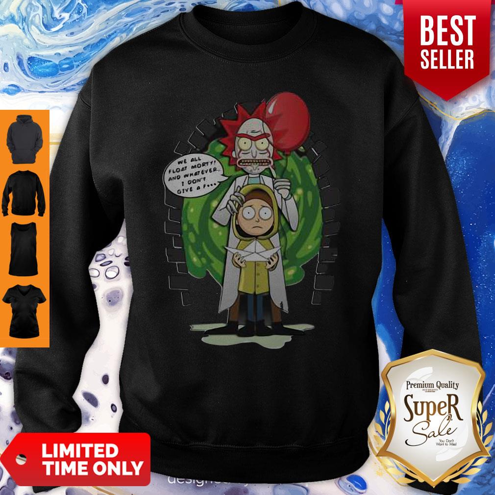 Rick And Morty We All Float Morty And Whatever I Don’T Give A Fuck Coronavirus Shirt - Image 5
