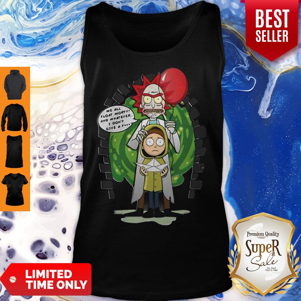 Rick And Morty We All Float Morty And Whatever I Don’T Give A Fuck Coronavirus Shirt - Image 4