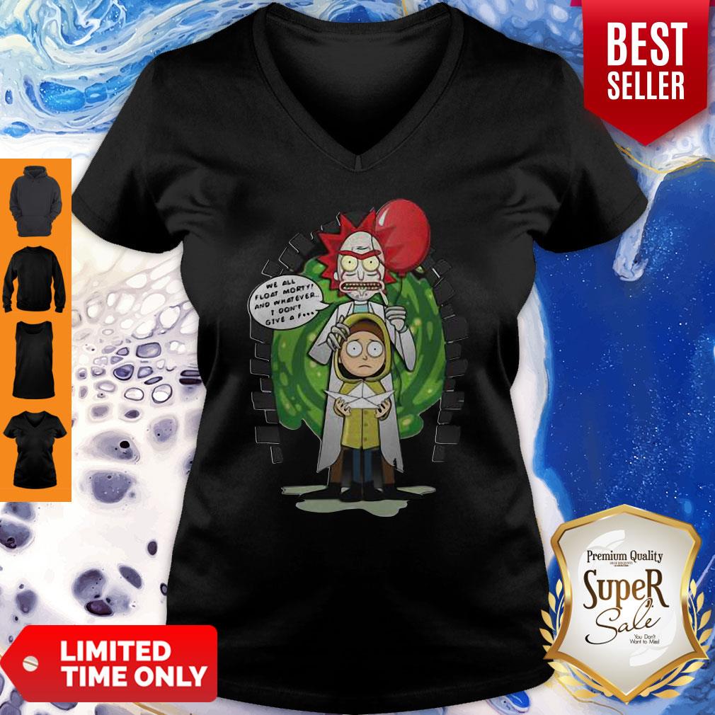 Rick And Morty We All Float Morty And Whatever I Don’T Give A Fuck Coronavirus Shirt - Image 3