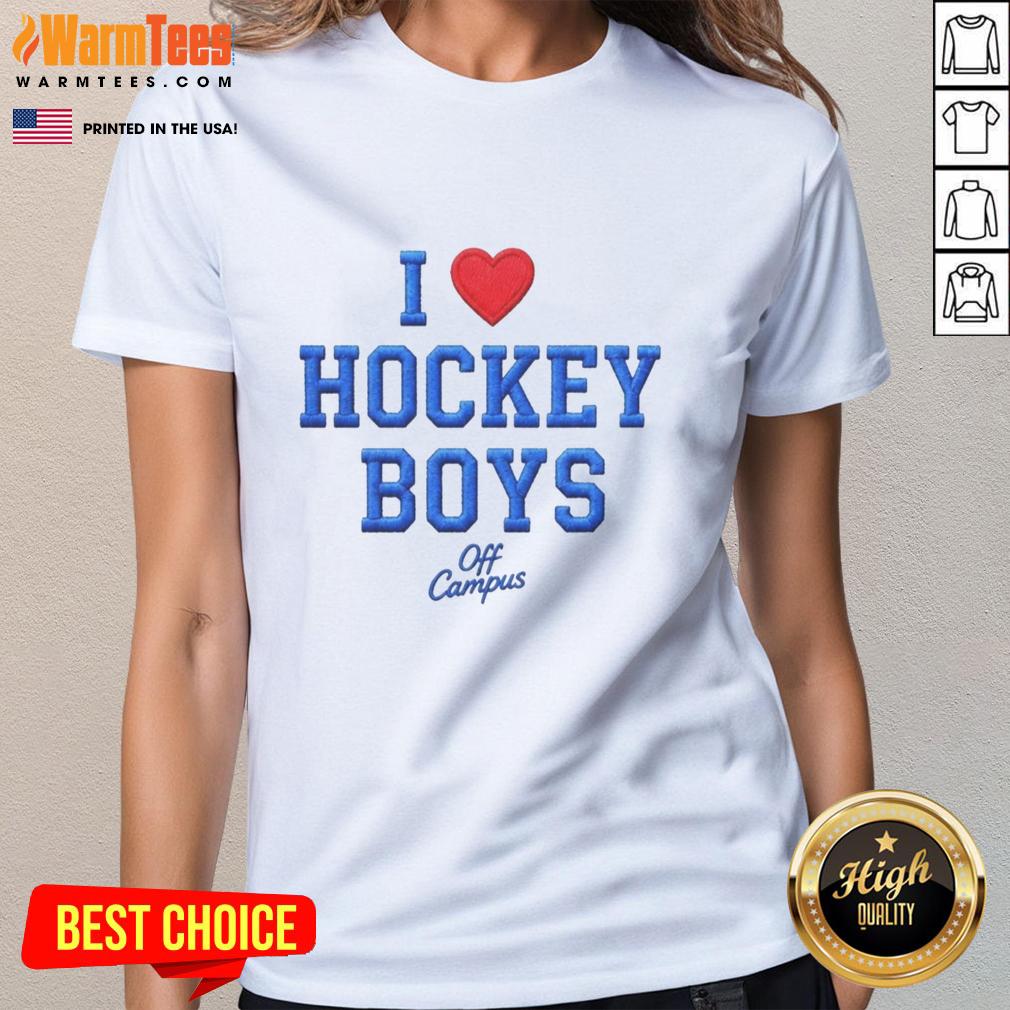 Original I Love Hockey Boys Off Campus T-Shirt - Image 3