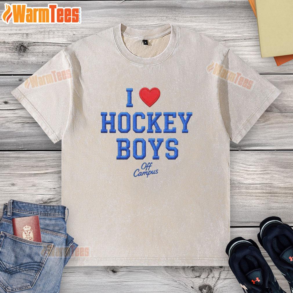 Original I Love Hockey Boys Off Campus T-Shirt - Image 6