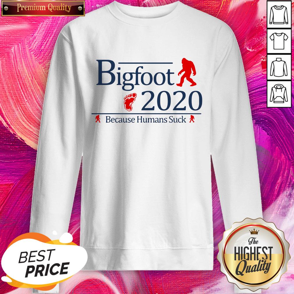 Fantastic Bigfoot 2020 Because Humans Suck Shirt - Image 4