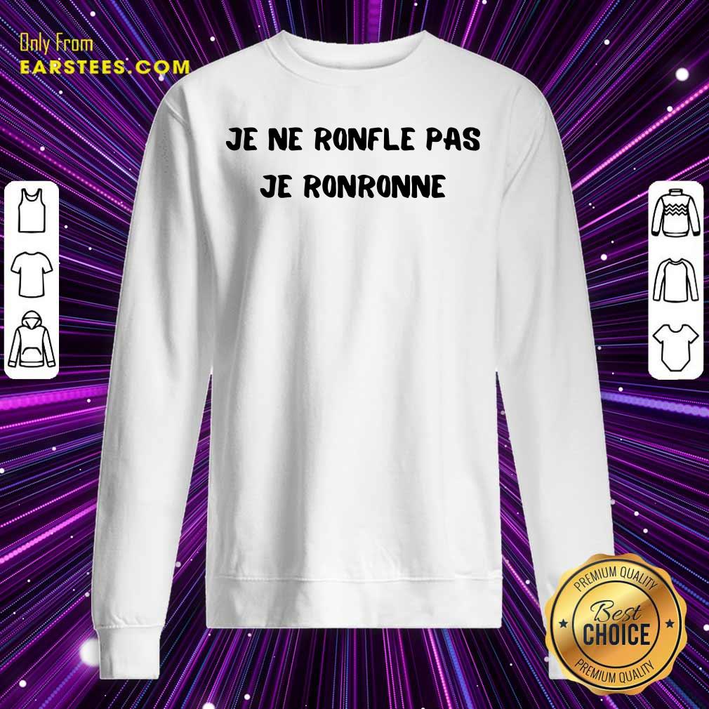 Je Ne Ronfle Pas Je Ronronne Shirt - Image 3