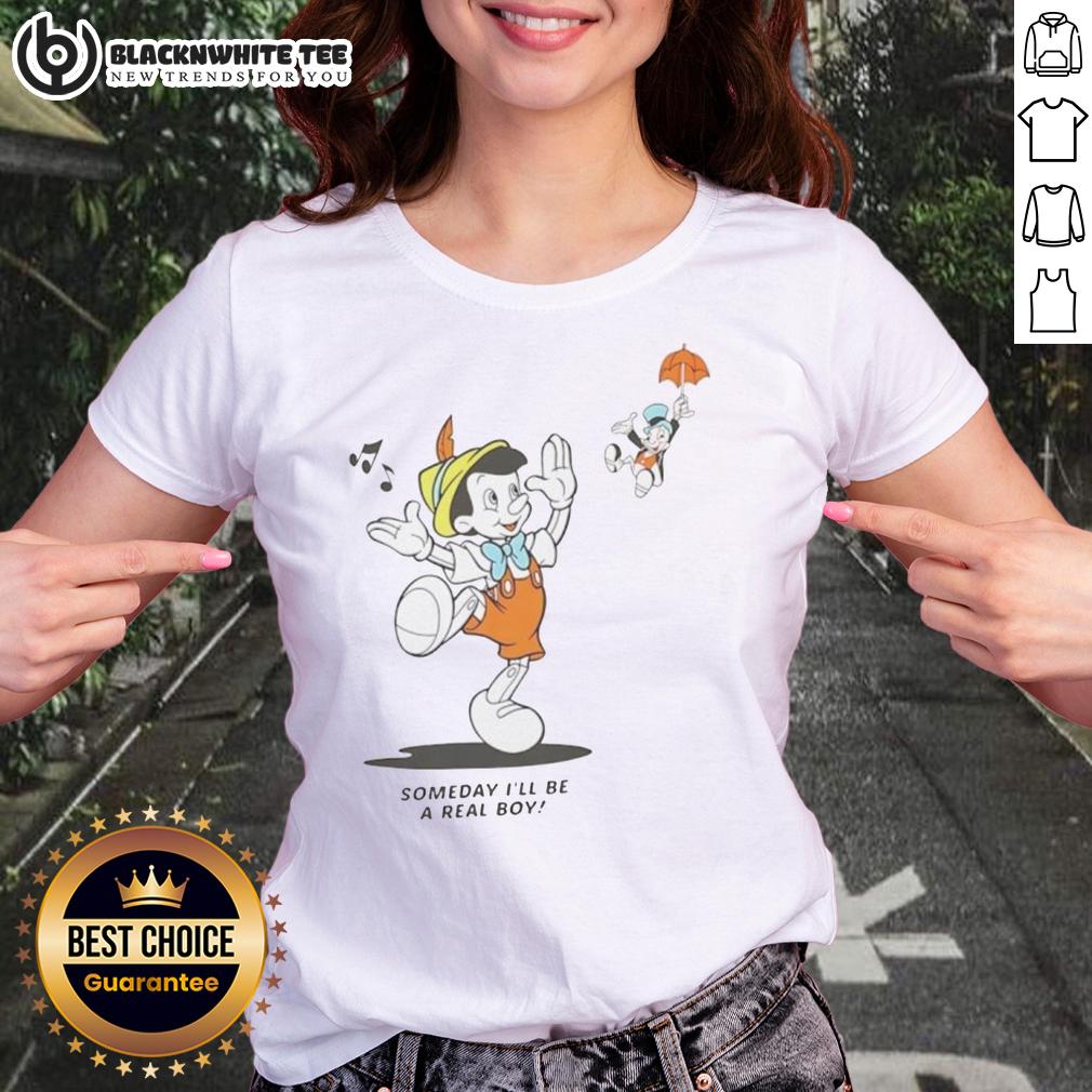 Official Someday I'll Be A Real Boy Disney Mickey Mouse T-Shirt - Image 3