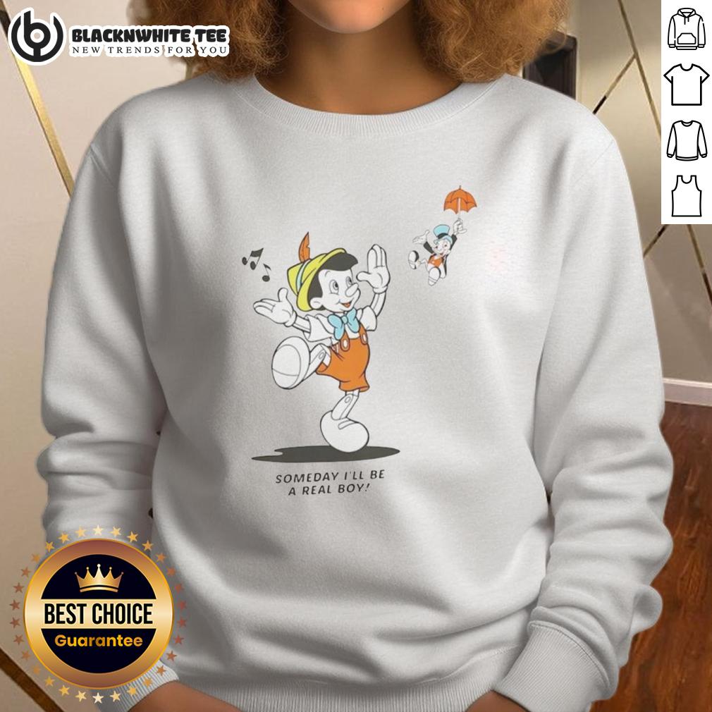 Official Someday I'll Be A Real Boy Disney Mickey Mouse T-Shirt - Image 5
