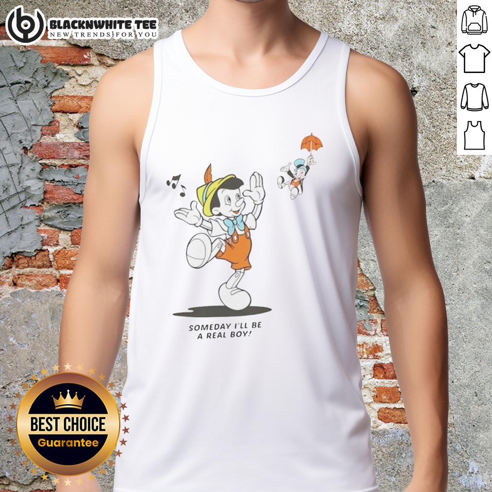 Official Someday I'll Be A Real Boy Disney Mickey Mouse T-Shirt - Image 4
