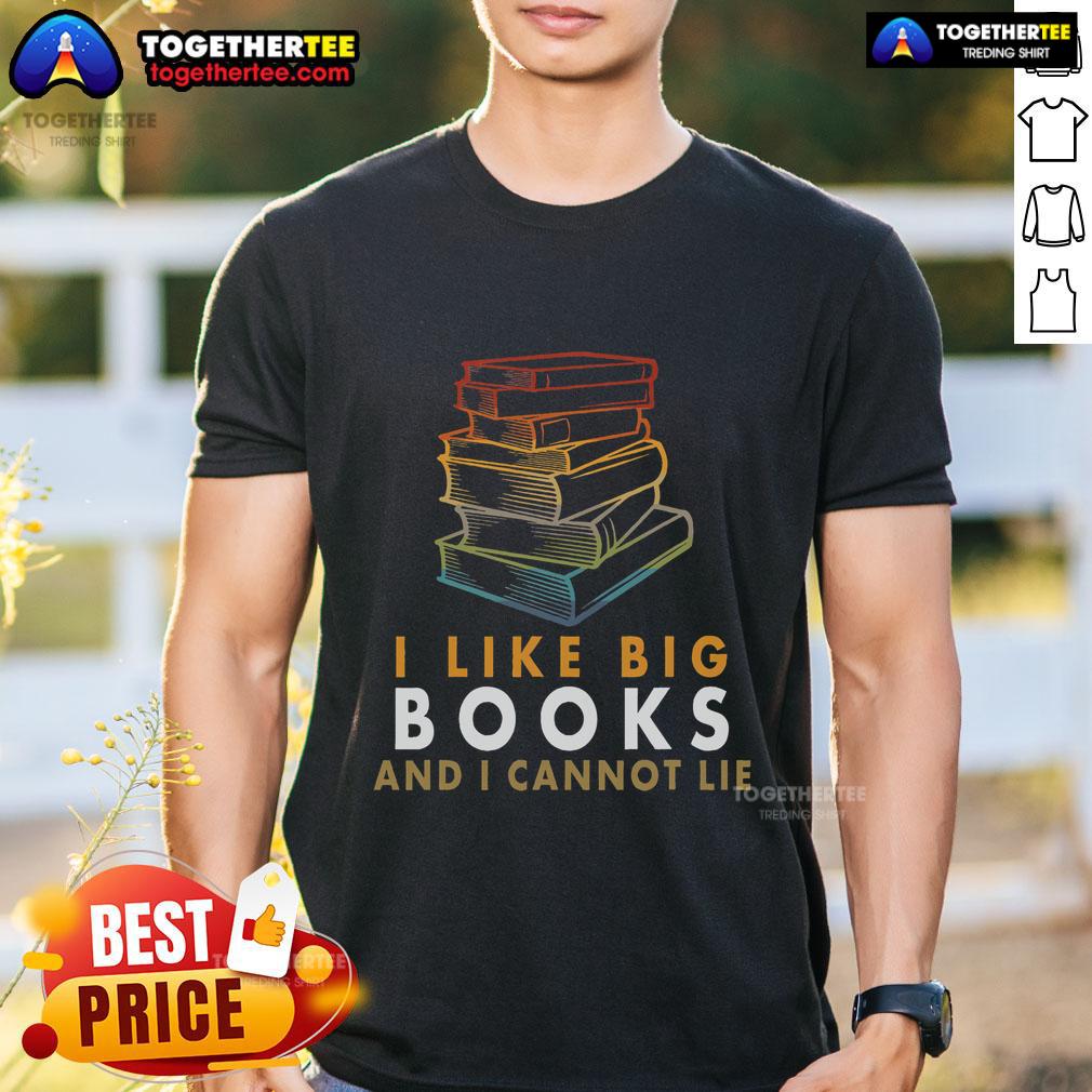Official I Like Big Books And I Cannot Lie Retro T-Shirt