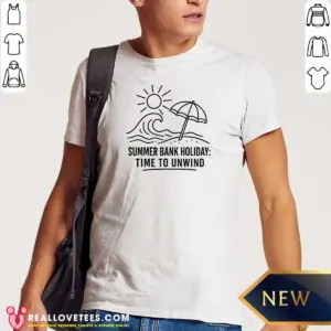 Funny Summer Bank Holiday Relaxation Line Art Shirt