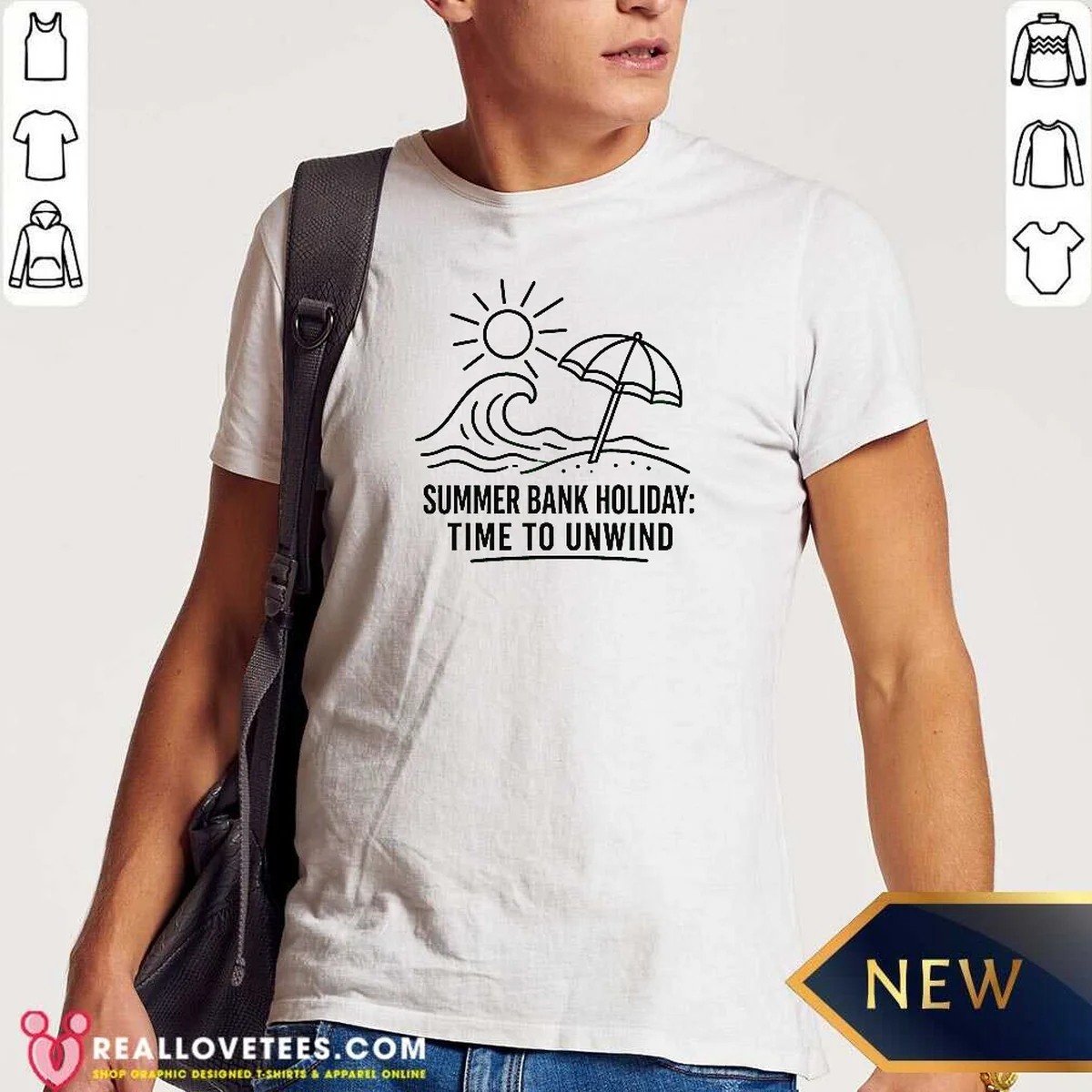 Funny Summer Bank Holiday Relaxation Line Art Shirt