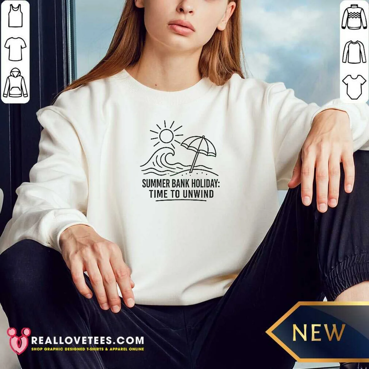 Funny Summer Bank Holiday Relaxation Line Art Shirt - Image 4