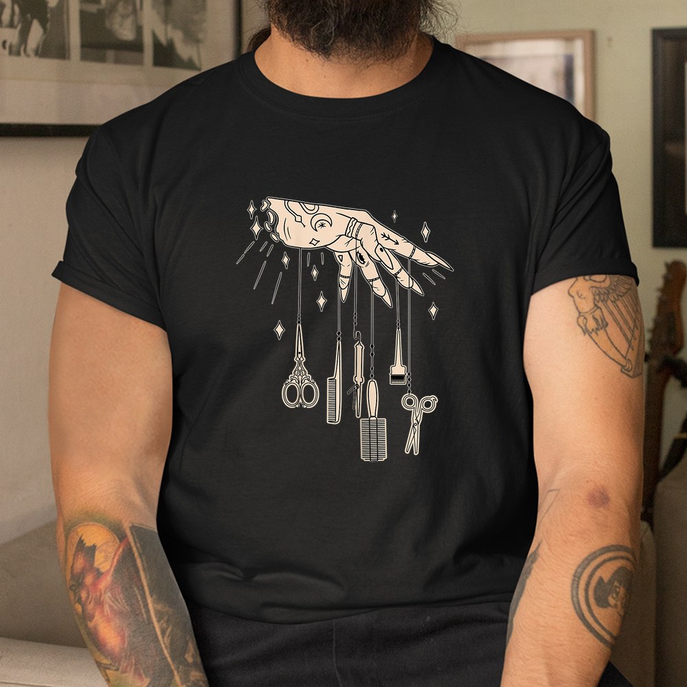 Hairstylist Tattooed Hairdresser Work Hair Salon Shirt - Image 3