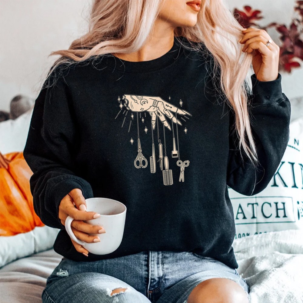 Hairstylist Tattooed Hairdresser Work Hair Salon Shirt - Image 2