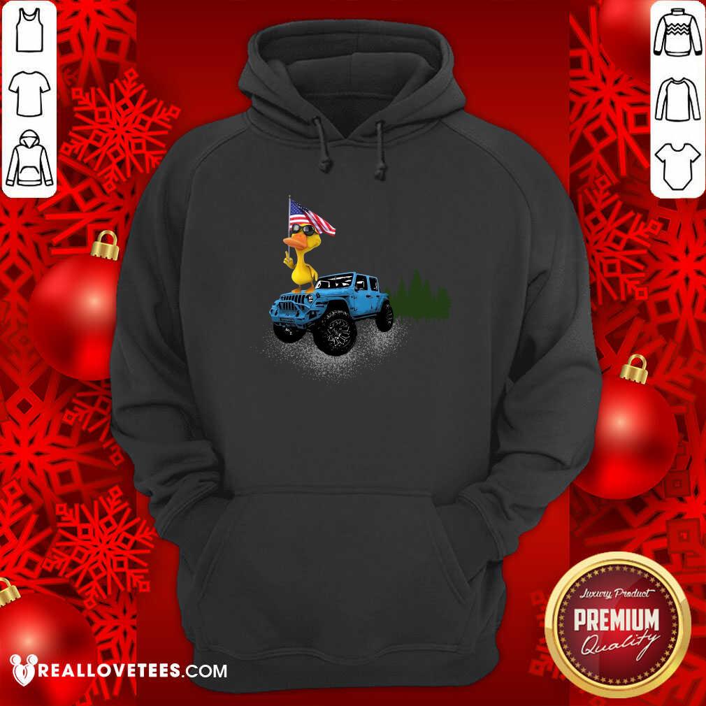Duck American Flag And Jeep Independence Day Shirt - Image 3